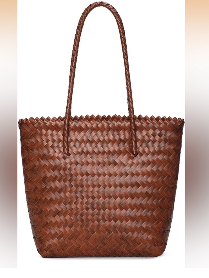 Woven Straw Tote Bag